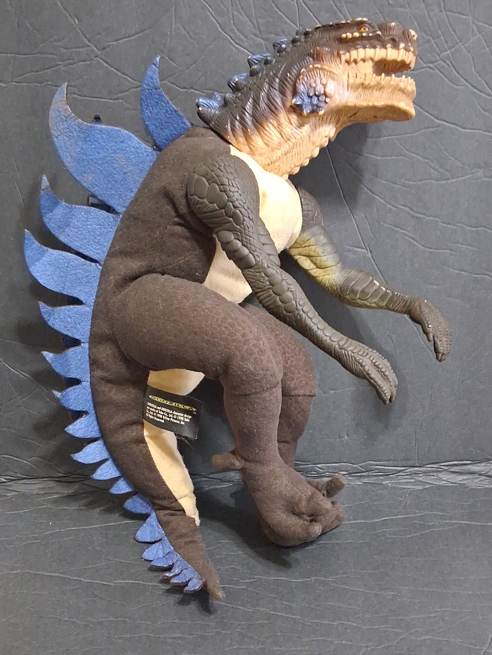 Vintage Godzilla Plush Toy from 1998. Great Toy Collector Item
